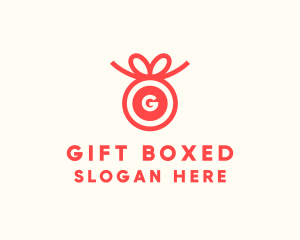 Present - Ribbon Gift Present logo design