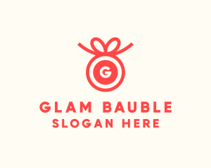 Ribbon Gift Present logo design