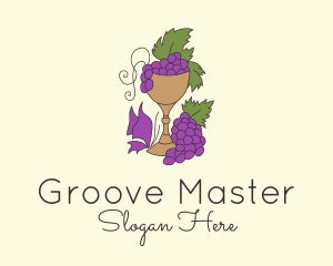 Chalice - Grape Vineyard Goblet logo design