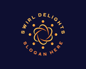 People Community Swirl logo design