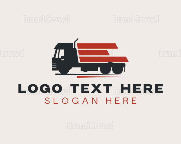 Logistics Trucking Transportation Logo