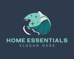 Household - Cleaning Broom Housekeeping logo design
