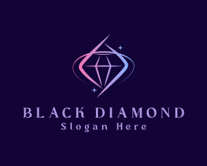 Gradient Precious Diamond logo design