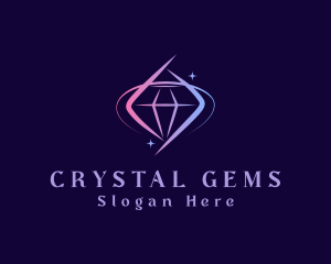 Gradient Precious Diamond logo design