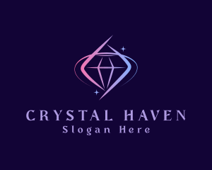 Gradient Precious Diamond logo design