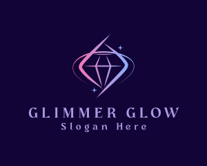 Shimmer - Gradient Precious Diamond logo design