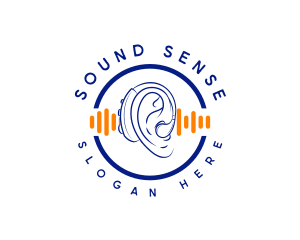 Ear - Audiology Hearing Aid logo design