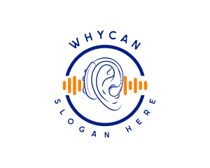 Earpiece - Audiology Hearing Aid logo design