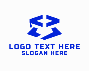 Abstract - Technology Coding Learning logo design