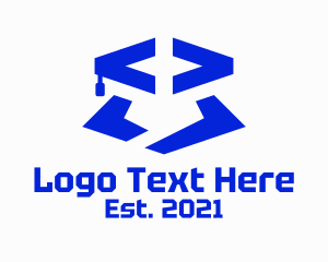 Learning - Technology Learning Center logo design