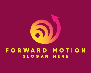 Progress - Circle Signal Arrow logo design