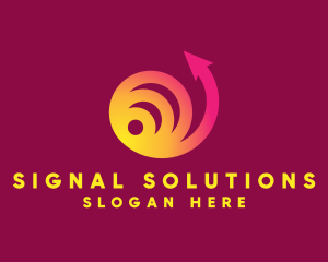 Signal - Circle Signal Arrow logo design