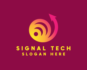 Signal - Circle Signal Arrow logo design
