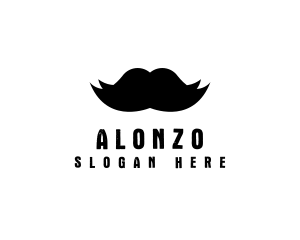 Mustache Hair Barber logo design