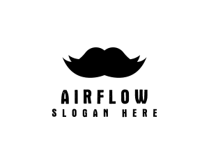 Mustache Hair Barber logo design