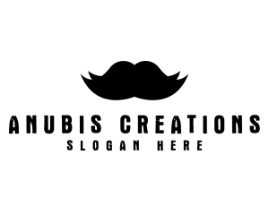 Mustache Hair Barber logo design