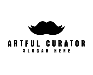 Mustache Hair Barber logo design