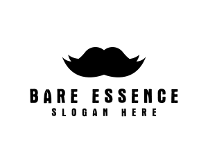 Mustache Hair Barber logo design