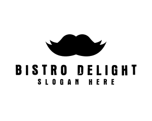 Mustache Hair Barber logo design