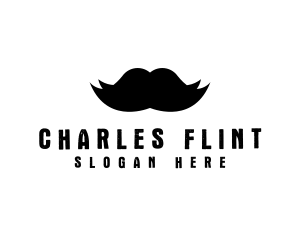 Mustache Hair Barber logo design