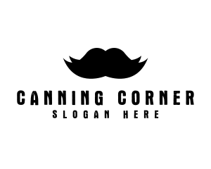 Mustache Hair Barber logo design