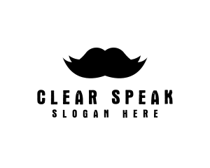 Mustache Hair Barber logo design