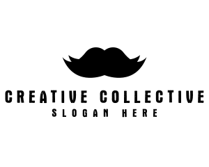 Mustache Hair Barber logo design