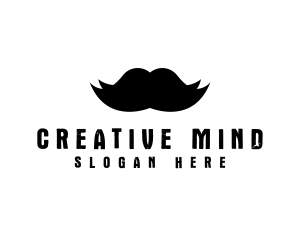 Mustache Hair Barber logo design