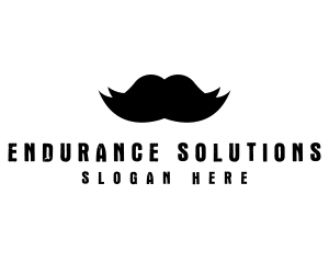 Mustache Hair Barber logo design