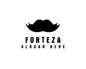 Mustache Hair Barber logo design