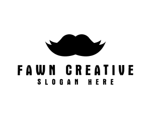 Mustache Hair Barber logo design