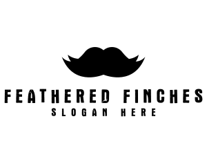 Mustache Hair Barber logo design