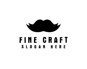 Mustache Hair Barber logo design