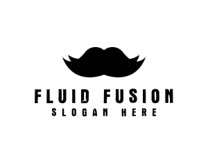 Mustache Hair Barber logo design