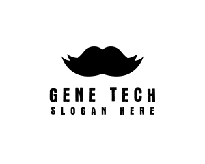 Mustache Hair Barber logo design