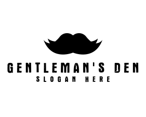 Sir - Mustache Hair Barber logo design