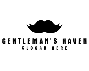 Mustache Hair Barber logo design