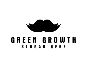 Mustache Hair Barber logo design