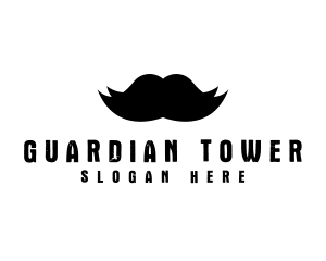 Mustache Hair Barber logo design