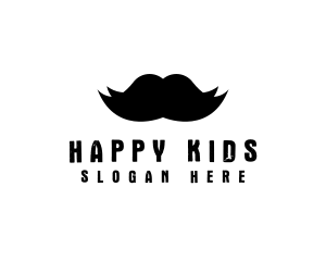 Mustache Hair Barber logo design