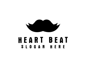 Mustache Hair Barber logo design