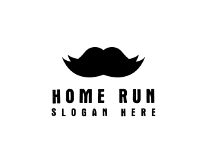 Mustache Hair Barber logo design