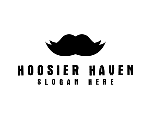 Mustache Hair Barber logo design