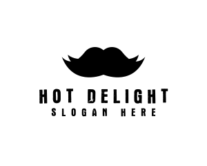 Mustache Hair Barber logo design