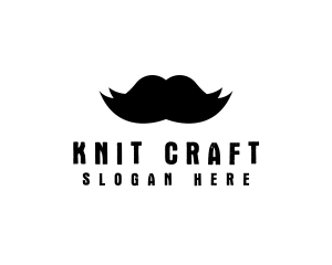 Mustache Hair Barber logo design