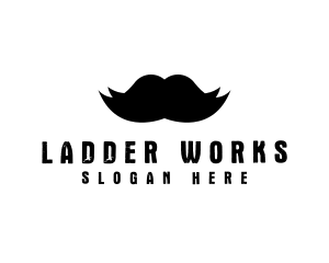 Mustache Hair Barber logo design