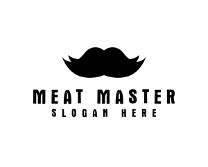 Mustache Hair Barber logo design