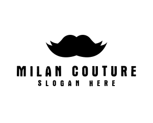 Mustache Hair Barber logo design