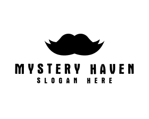 Mustache Hair Barber logo design