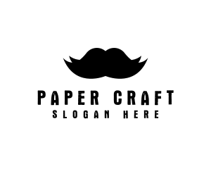 Mustache Hair Barber logo design